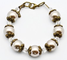 Antique Inspired Fresh Water Pearl Bracelet 